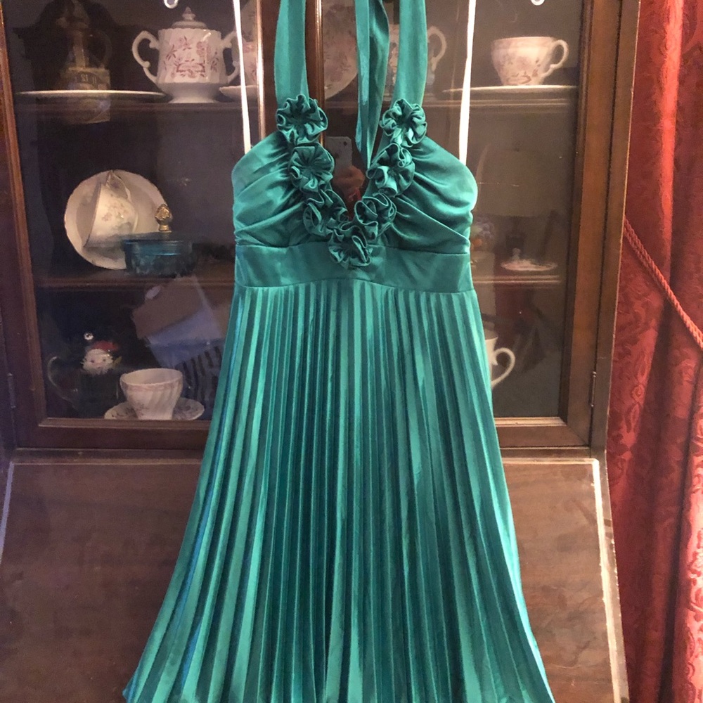 Emerald swing dress